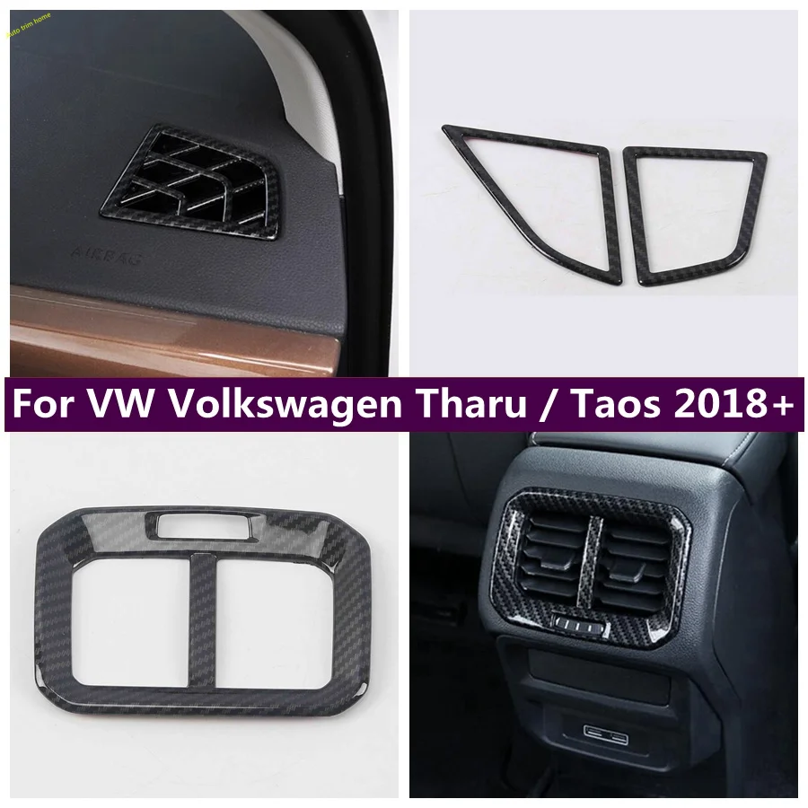 

Car Rear Armrest Box Front Dashboard Upper Air Conditioner Vent AC Outlet Cover Trim For VW Volkswagen Tharu / Taos 2018 - 2023