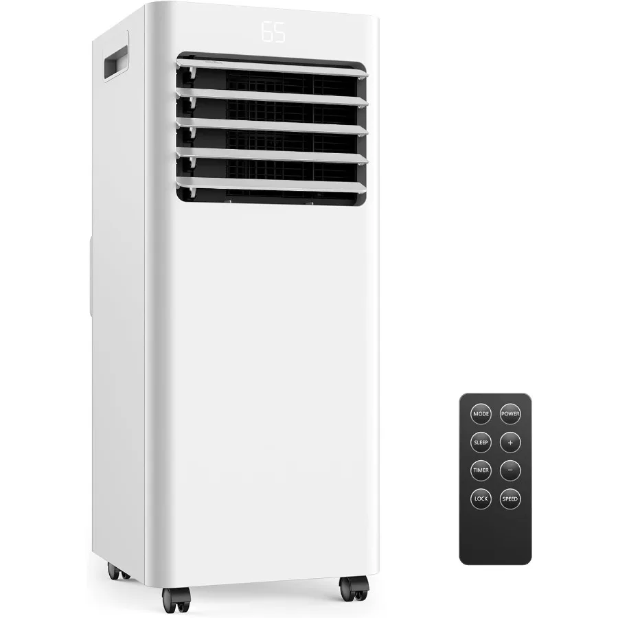

10000BTU Portable Air Conditioner with Remote Control for Cooling Up to 450 Sq.Ft in Bedrooms Living Rooms and Home Offices 3-i