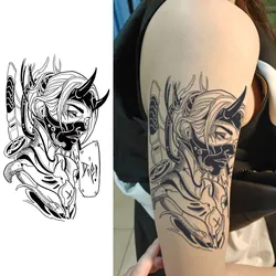 Japanese demon, lasting 1-2 weeks waterproof, temporary tattoo stickers,man and woman, realistic semi-permanent fake tattoos
