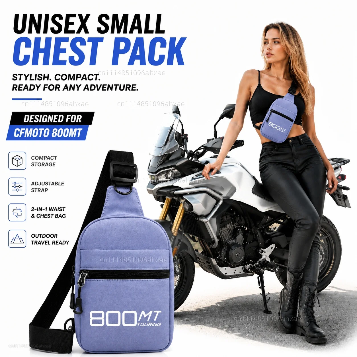 

Motorcycle 2In1 Multi-functional Waist Bag Chest Bag Outdoor Travel Bag For CFMOTO 800MT 800 MT 2021 2022 CF800 CF MT800