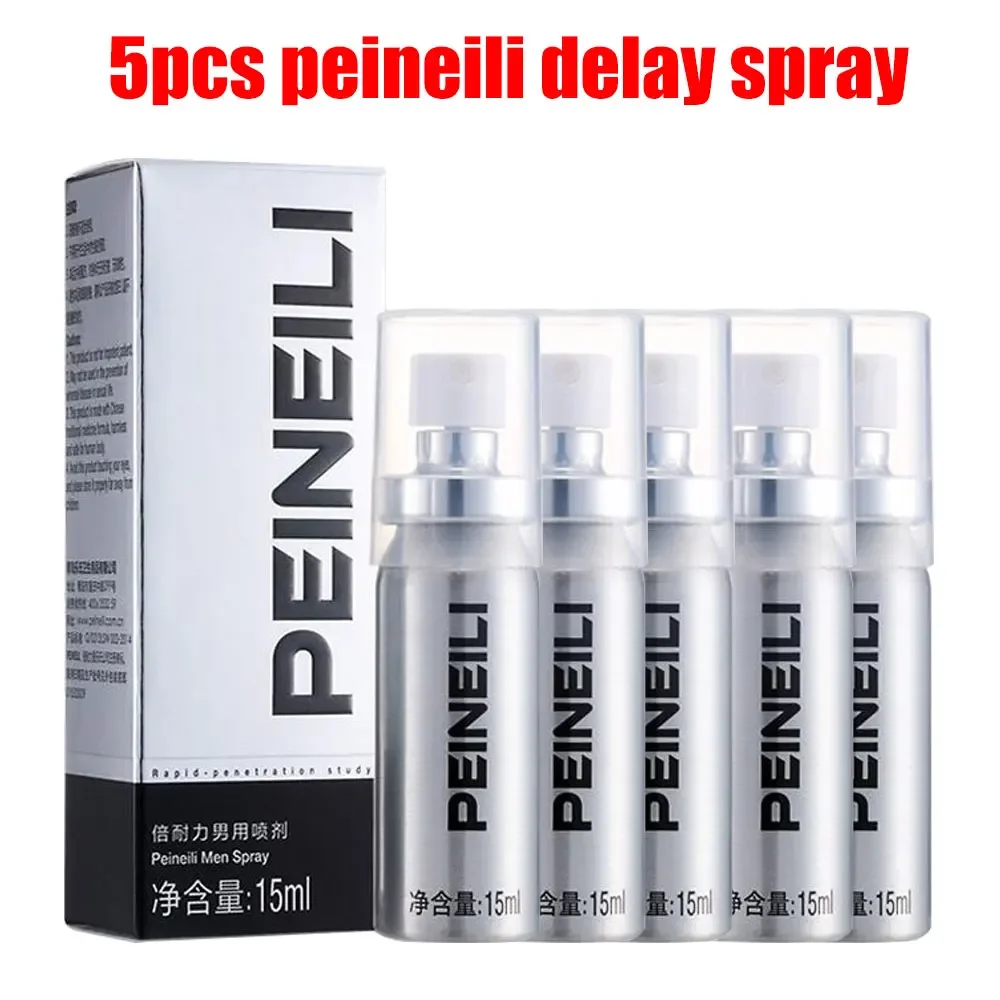 5 Stuks Peineili Seks Delay Spray Voor Mannen Mannen Extern Gebruik Anti Voortijdige Ejaculatie Verlengen 60 Minuten Seks Penis Vergrotingspillen