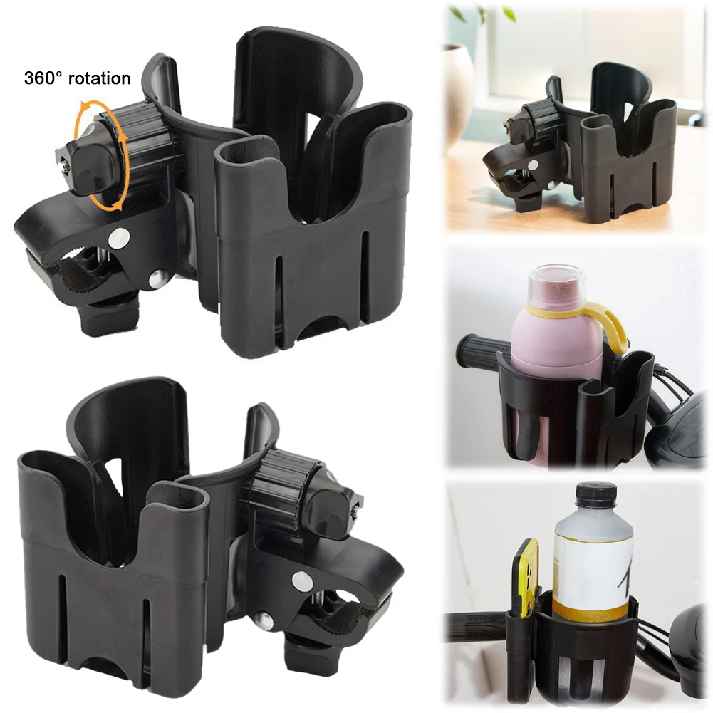 2 في 1 كأس حامل هاتف عربة حامل الكأس مع حامل هاتف حامل كأس الدراجة لعربة الدراجة كرسي متحرك ووكر سكوتر #5