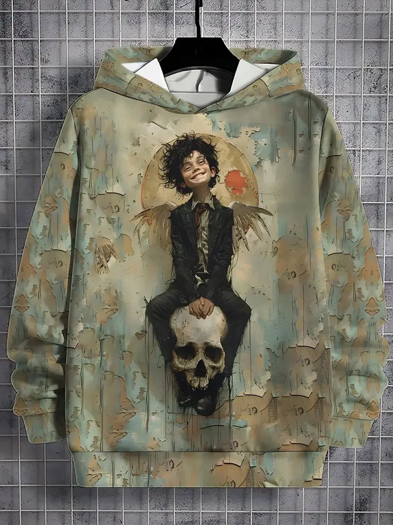 Men's Hoodie 3d Print Funny Art Tops Graphics Long Sleeve Hoodie Autumn Fashion Dragon Women Oversized Streetwear Man Clothes