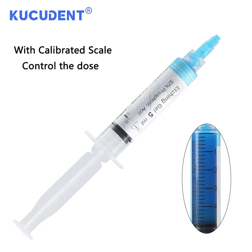 5 مللي/حقنة الأسنان 37% حمض الفوسفورك النقش جل المحفور جل وكيل لتقويم الأسنان لاصق علاج علاج تبييض الأسنان القشرة #3