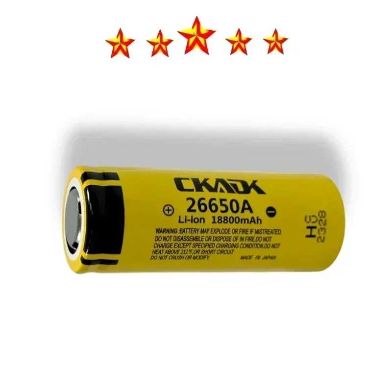 2024 Hot 3.7V 26650A Battery 18800mAh Li-ion Rechargeable  for LED Flashlight Torch Li-ion Battery Accumulator Screwdriver