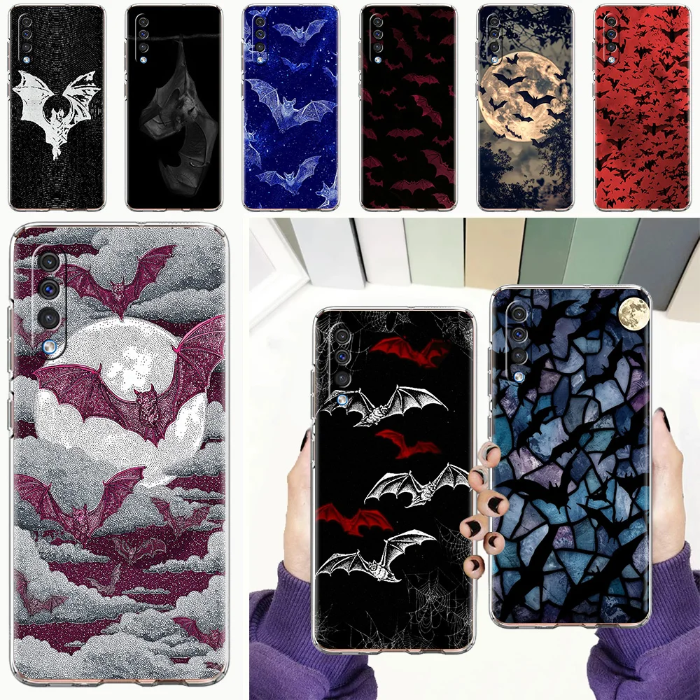 Phone Case For Samsung A56 A36 A26 A24 A16 A14 A12 A32 A50 A70 A20E A22 A40 A34 A54 A42 A52 5G A06 Cover Goth Vampire Bat animal