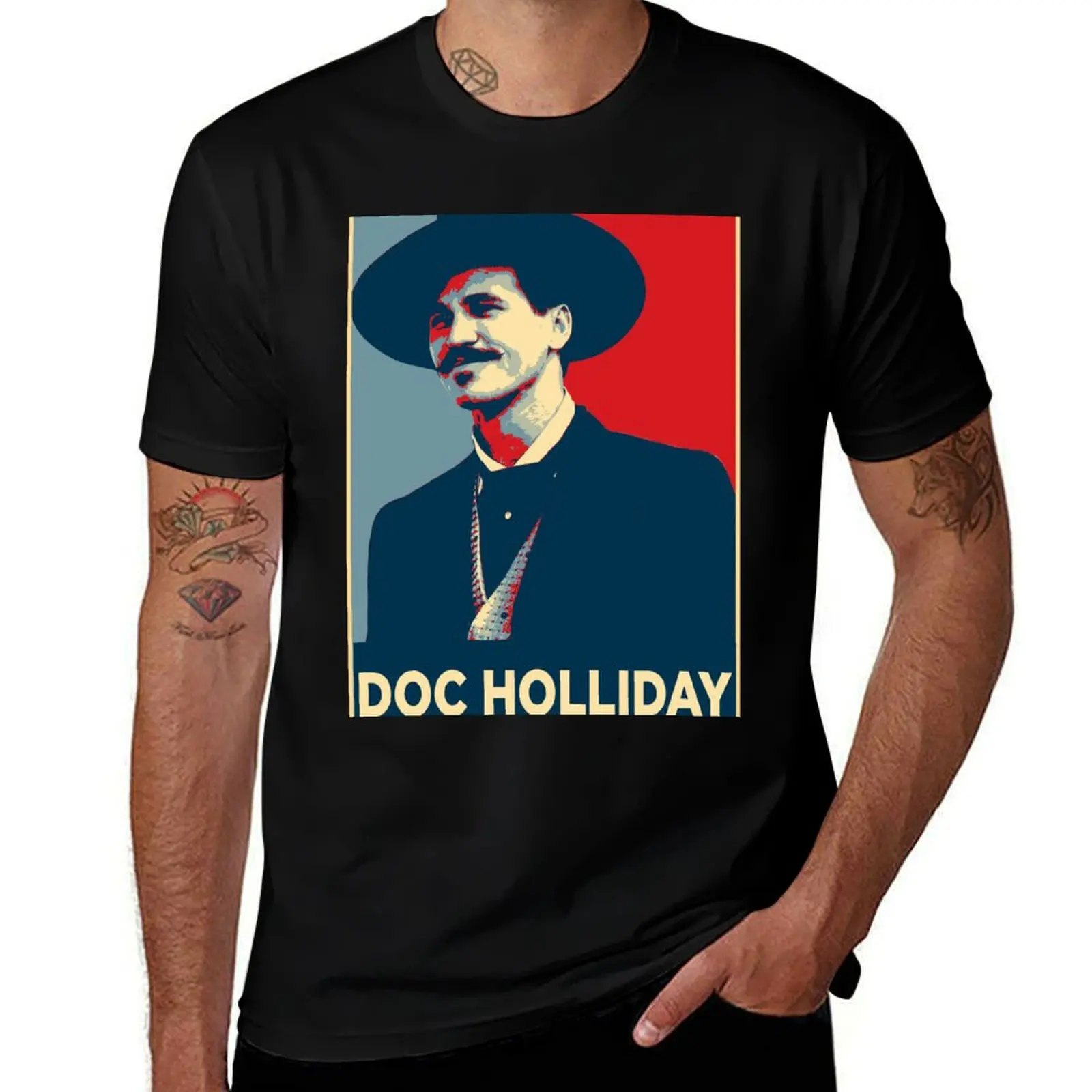 Doc Holliday Say When T-Shirt Minimalist Plain Crew Neck T-Shirt