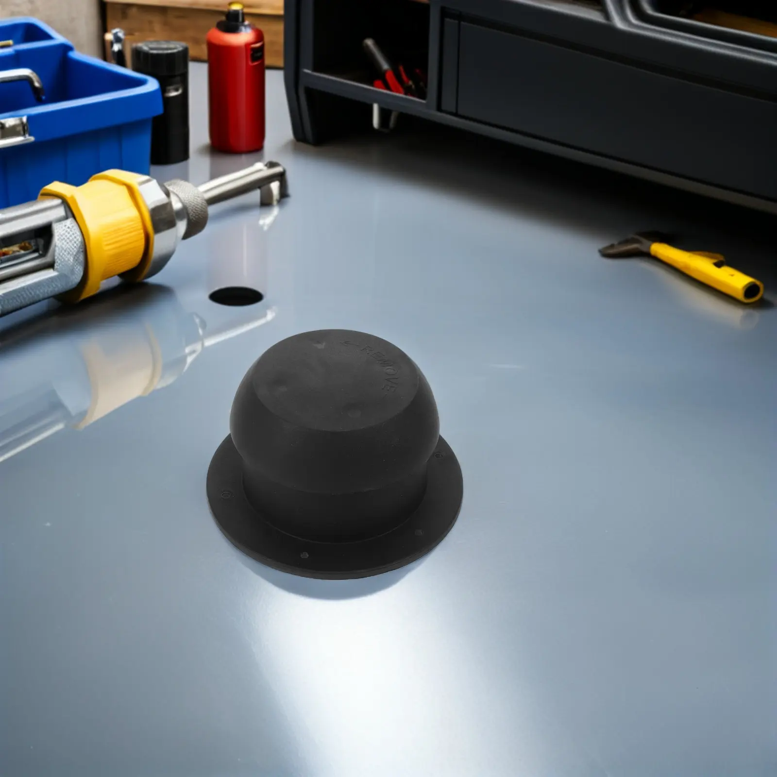 

Rv Mushroom Vent Cap Black Round Pp Roof Vent Cover For Motorhome Trailer Camper Rainproof Dustproof Outdoor Ventilation