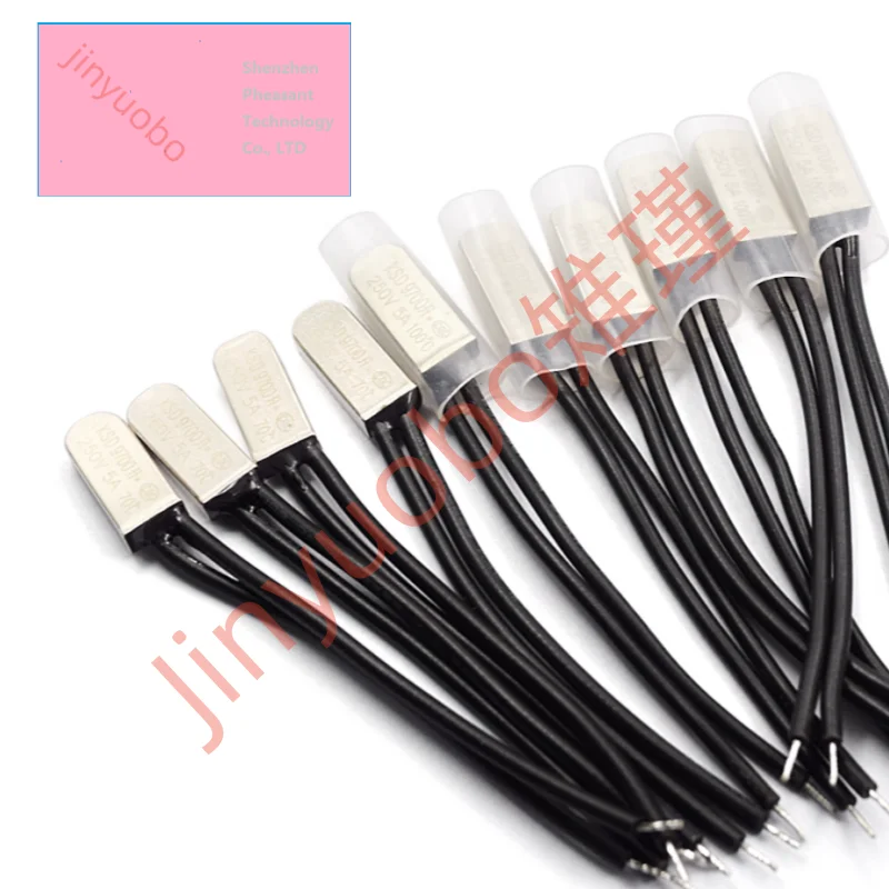 KSD9700 5A 250V 15C 35C 40C 55C 60C 75C 80C 85C 90C 95C 100C Metal NO NC Thermostat Thermal Protector fuses Temperature Switch