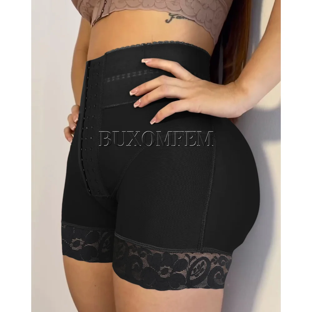 Stretchy High Waisted Butt Lifter Women Underwear Panties Hips Push Up Postpartum Leggings Women's Daily Modeling Faja Shorts