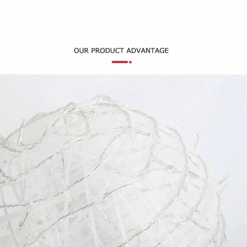 点滅する籐ボールフェアリーライトストリング 220V 防水景観ツリー照明 LED 直径20/30/40CM ツリーハンギングライト