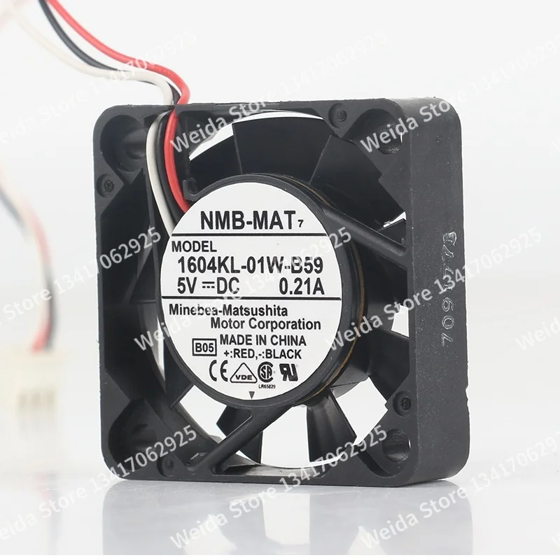 Cooling fan  New original NMB DC 5V 0.21A 1.05W 40X40X10MM  4CM high air volume switch Three wire 4010 1604KL-01W-B59