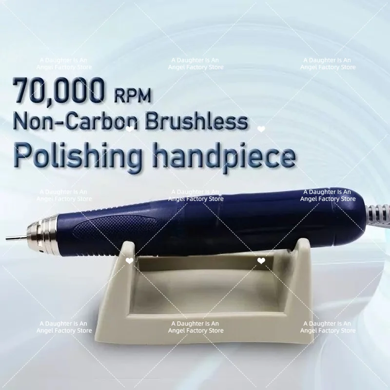 70000RPM Brushless Polishing Handpiece Drill Micromotor Polishing Hand Piece Non-Carbon Brushless Micro Motor Handheld Drill