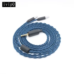 ivipQ—41 Japan Imported 8-core High-purity Litz 7N OCC Headphone Replacement Cable For HD580 HD650 HD800 HIFIMAN ANANDA