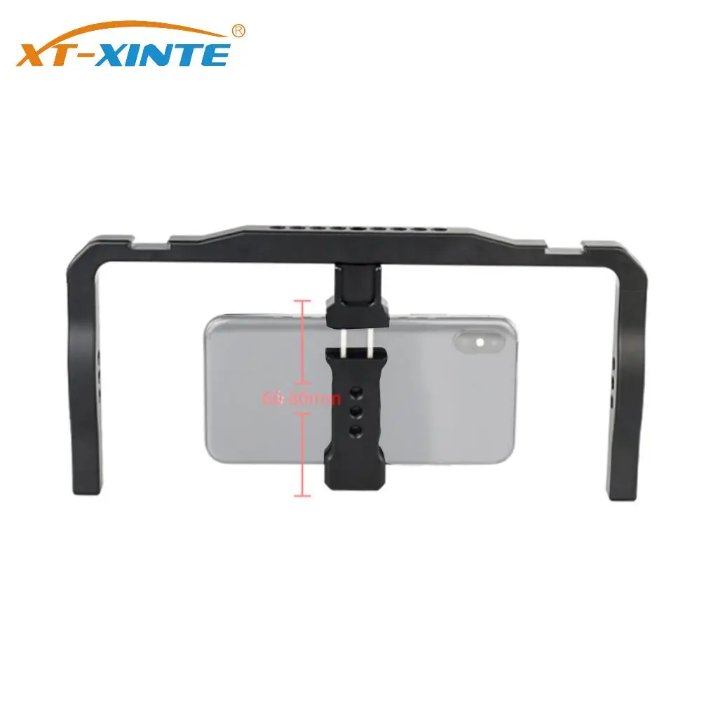 

Universal Phone Cage Smartphone Video Rig Kit with Dual Handles Handheld Filmmaking Vlogging Case Stabilizer for iPhone 17 16 15