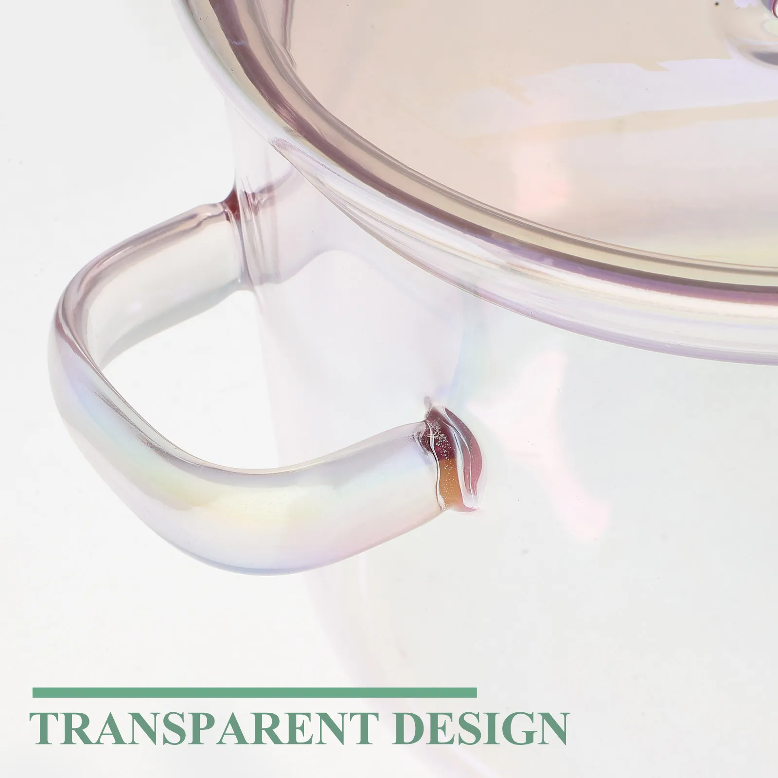 

1 Set Clear Glass Soup Pot 1500Ml Heat Resistant Stew Pot for Stovetop Cooking Noodles Soup Braised Dishes Family Gathering