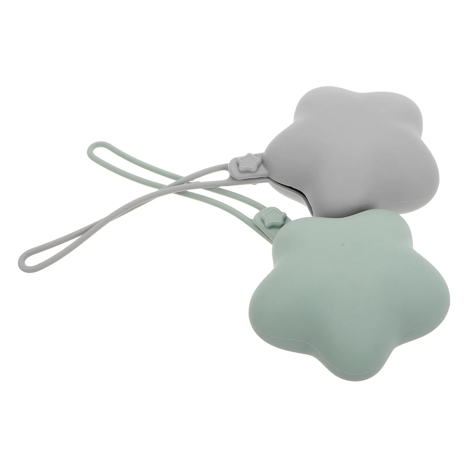 

2Pcs Silicone Pacifier Holder Case Portable Dustproof Clear Pacifier Storage Container for Babies Travel Home Car Multi Scene