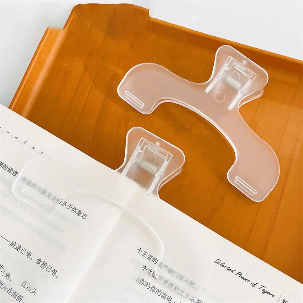 2pcs Fixed Book Holder Reading Bookmark Holder Offices Supplies Simple Reading Aid Creative Bookmarks Note Holder