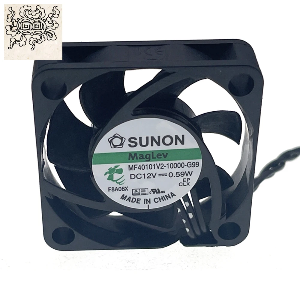

Jinlingge для Sunon MF40101V2-10000-G99 40 мм 40x40x10 мм 12 В 0,59 Вт бесшумный охлаждающий вентилятор с магнитной подшипником 3-контактный с датчиком скорости
