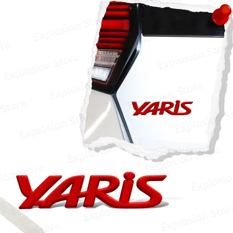 3D Metal Car Styling Letter Rear Trunk Emblem Badge Sticker Decor For Toyota Yaris Logo Rav4 Prius Corolla Camry CHR Accessories