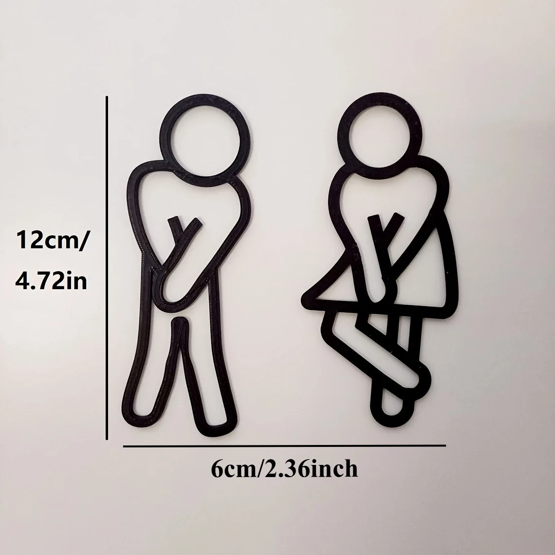 ديكور علامات باب المرحاض، علامات المرحاض الحديثة للرجال والنساء، علامات المرحاض كفاف الديكور قطع معلقة، مرحاض الضيوف، الحمام