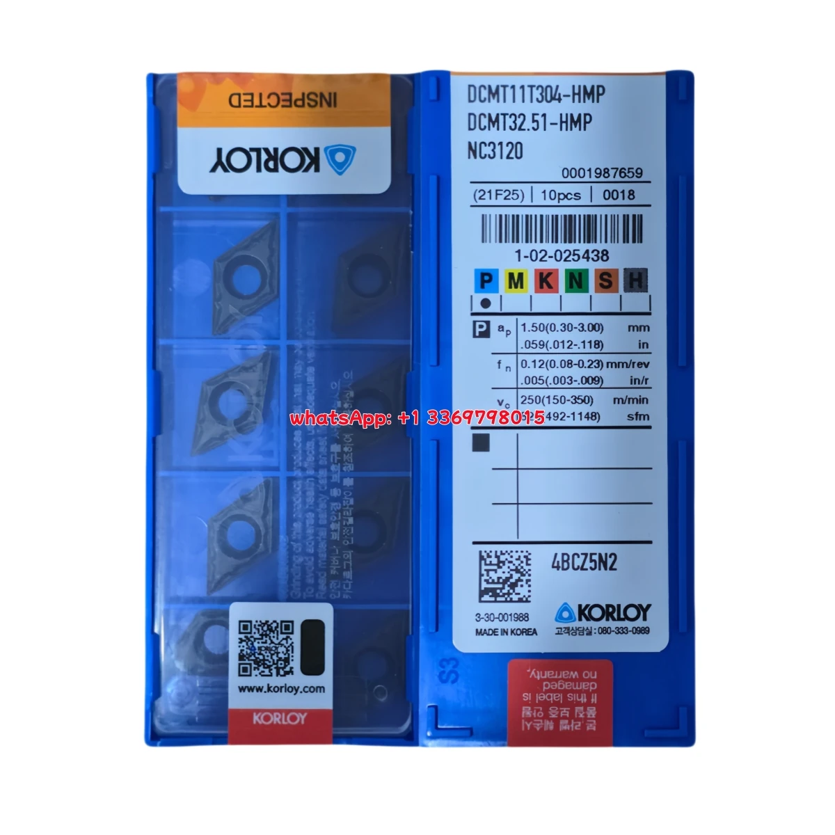 

10 шт. KORLY 100% оригинал DCMT DCMT07 DCMT11 DCMT0702 04 DCMT11T3 02 04 08-HMP C25 NC3020 NC3120 Токарная вставка