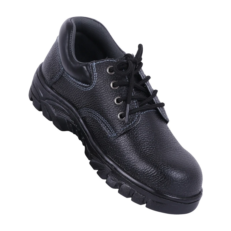 cheap price  anti hit and anti stab and anti slip and refractory flower waterproof steel cap safty shoes for factory  worker