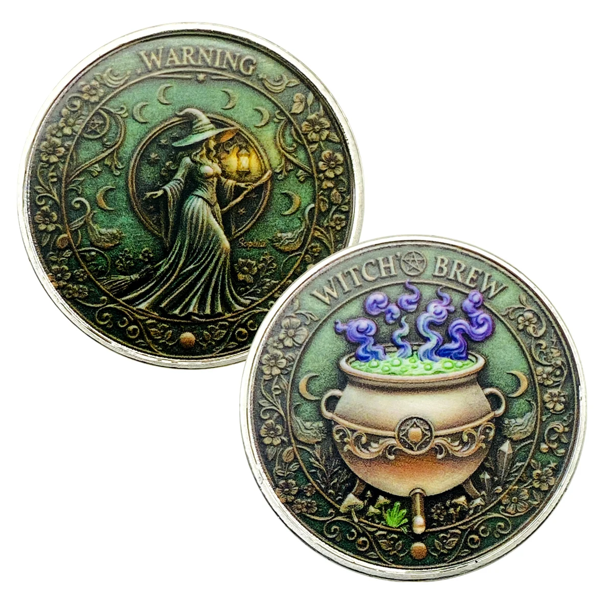 2025 Goddess Coins Advent Calendar Witches Silver Gold Female Art Collection Coin Special Gift for Coin Lovers
