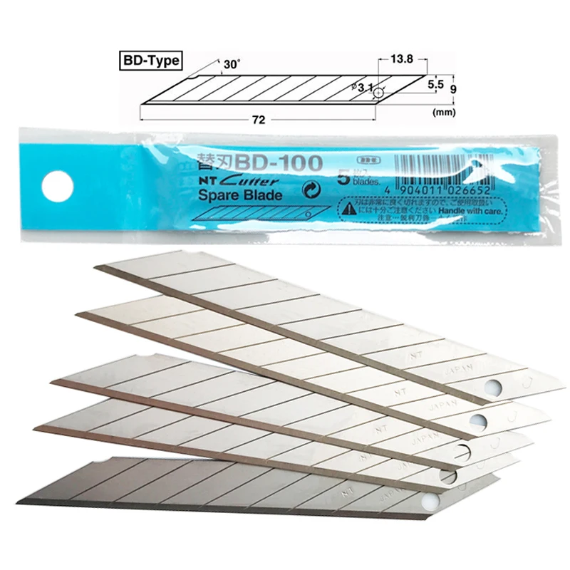 50pcs NT BD-100 Cutter BD-type Spare Blade 5 pcs/bag 10bags/set