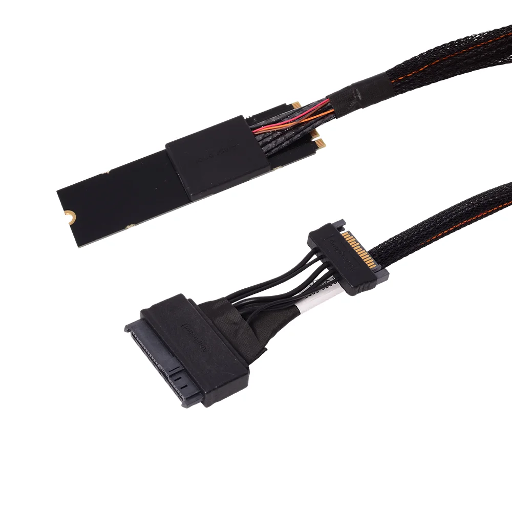 M.2 To U2 NVME SSD Adapter Cable U.2 To 8639 P5800X for Intel P4510 4500 PCI-E 4.0 55CM 80CM Only Supports Intel U2 Hard Drive