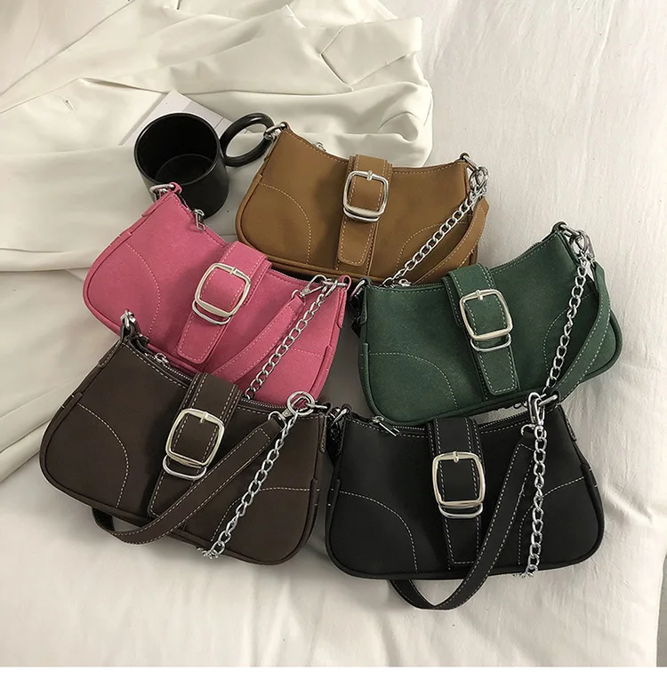 Denim Women\'s Bag 2024 Summer New Shoulder Armpit Bag Fashion Hundred Canvas Bag High Quality Chain Ladies\' Handbags