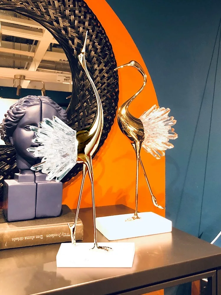 ديكور سطح المكتب ديكور منزلي ذهبي حلي فاخرة إكسسوارات منزلية ديكور