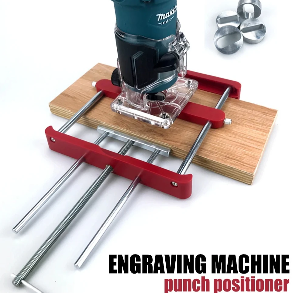 

Multi-Function Adjustable Drilling Jig, Precision Dowel & Mortise Hole Locator Tool for Woodworking & Furniture Assembly