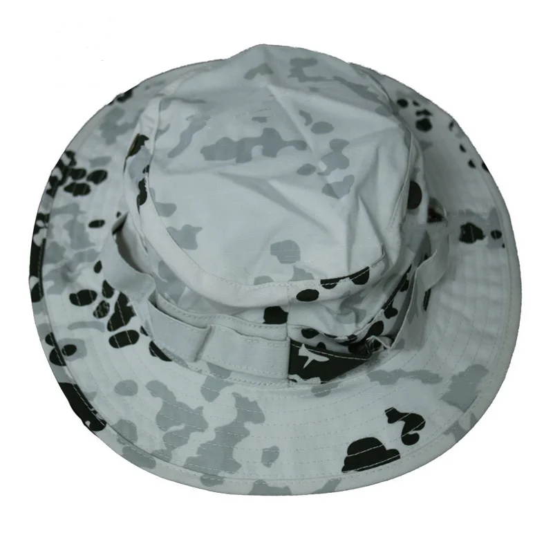 

Кепка с круглым краем в камуфляжной расцветке «снежный камуфляж» для активного отдыха