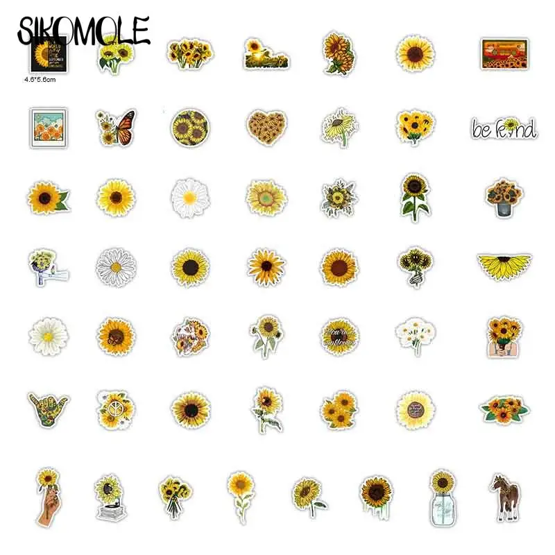 10/30/50PCS Sunflower You Are My Sunshine Stickers DIY Toy Car Skateboard Guitar Laptop Travel Luggage Decal Graffiti Sticker F5