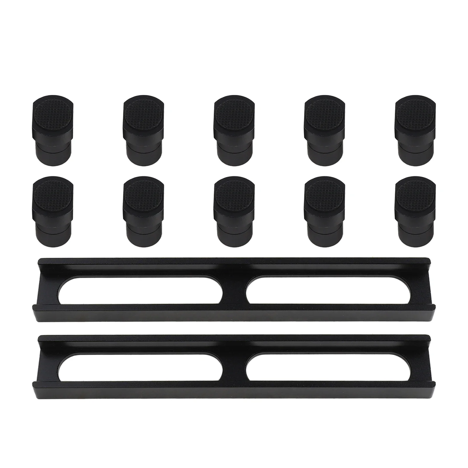 Configurazione del banco da lavoro fai-da-te Dispositivo di fresatura per cani in alluminio Banco da lavoro Set di morsetti per cani Accessorio Finitura anodizzata per la longevità