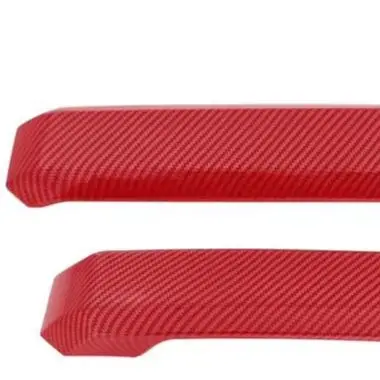 ABS Carbon Fiber Interior Door Handle Cover Trim Strip For For Ford F-150 2015 2016 2017 2018 2019 2020 Black Red Auto Decoratio