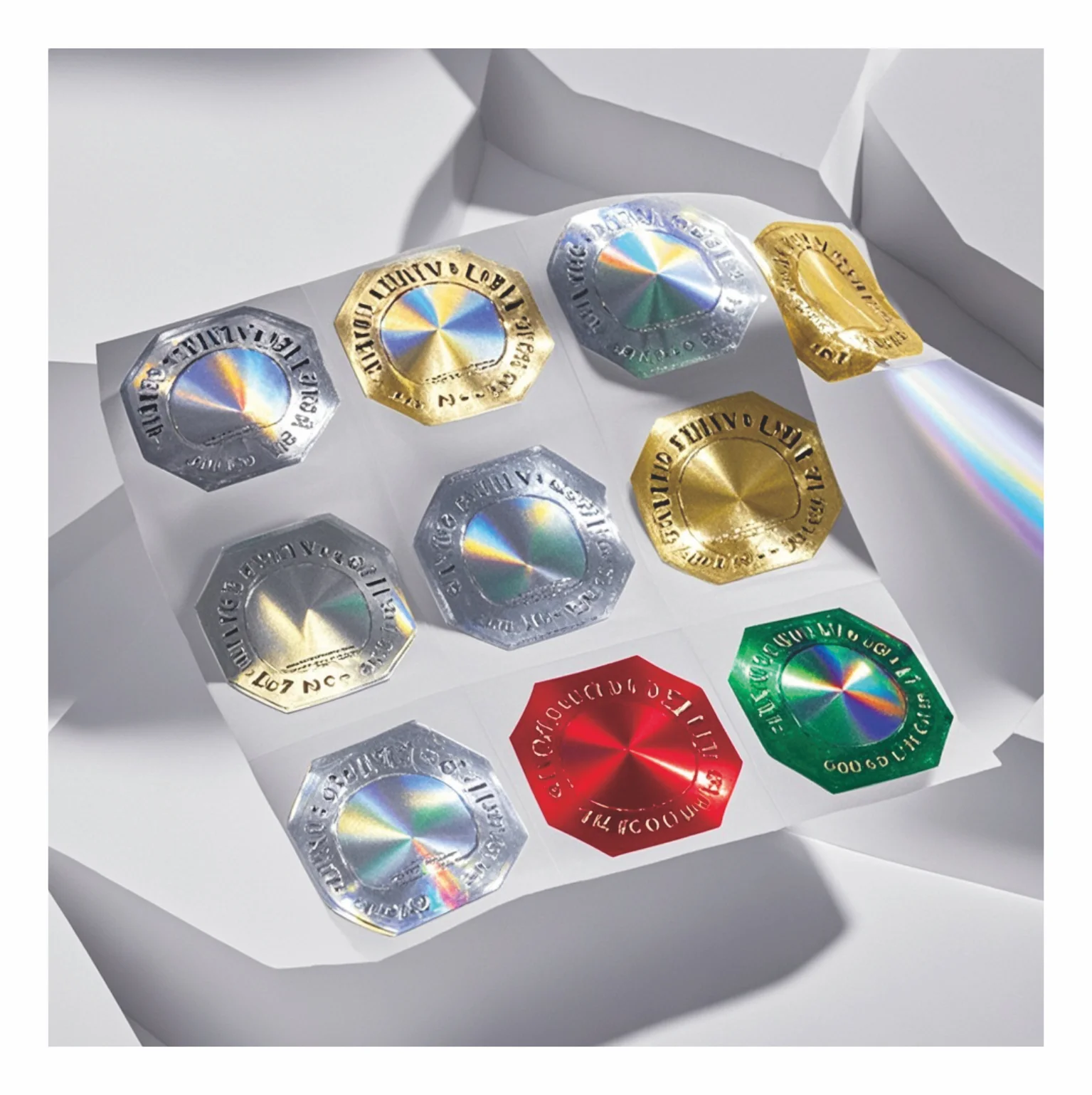 Brand New Circular Hologram 3D Sticker For Reflective Label Security Label Hologram Sticker For Wholesales
