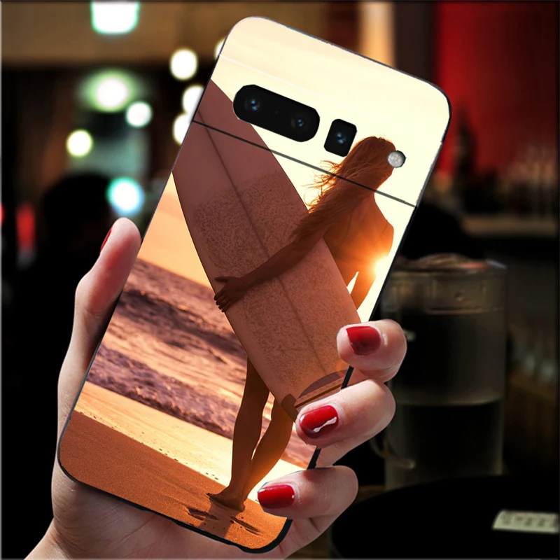 

Phone Case For Google Pixel 10 9 Pro XL 9A 8 7 6 Pro Pixel 8A 7A 6A Pixel 8 7 6 5 Summer Beach surfboard Sport