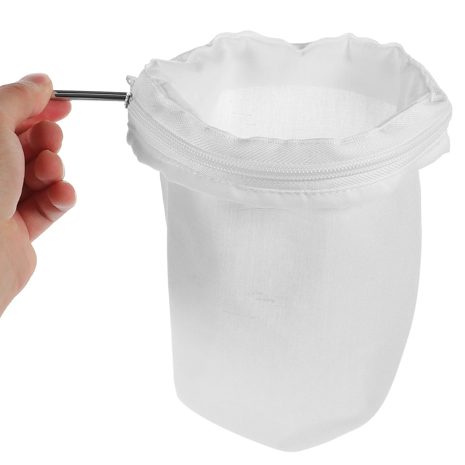 

1 комплект, мешок с мелкой сеткой, усиленный стальной каркас, съемный фильтр для кофе, чая, молока, сока, орехов, молока, пивоварения