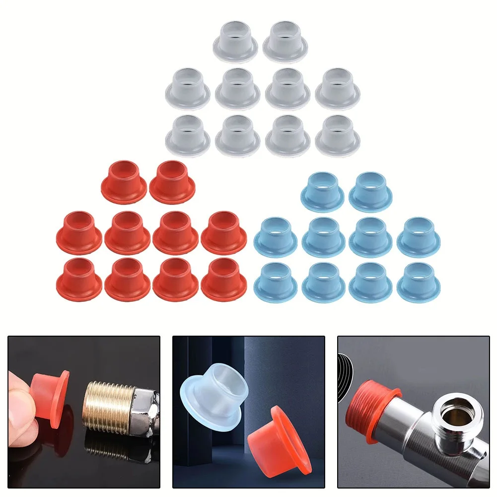 10PCS Faucet Leak-Proof Sealing Gasket Triangle Valve Double-Layer G1/2 Plug Double-layer 4-point Plug Gasket With Rubber Pad