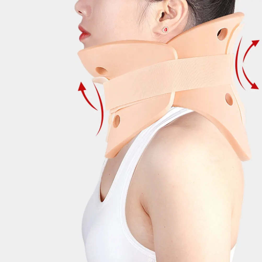

Split-Type Bracer Adjustable Cervical Neck Support Breathable Hollow Design For Neck Pain Relief Correction