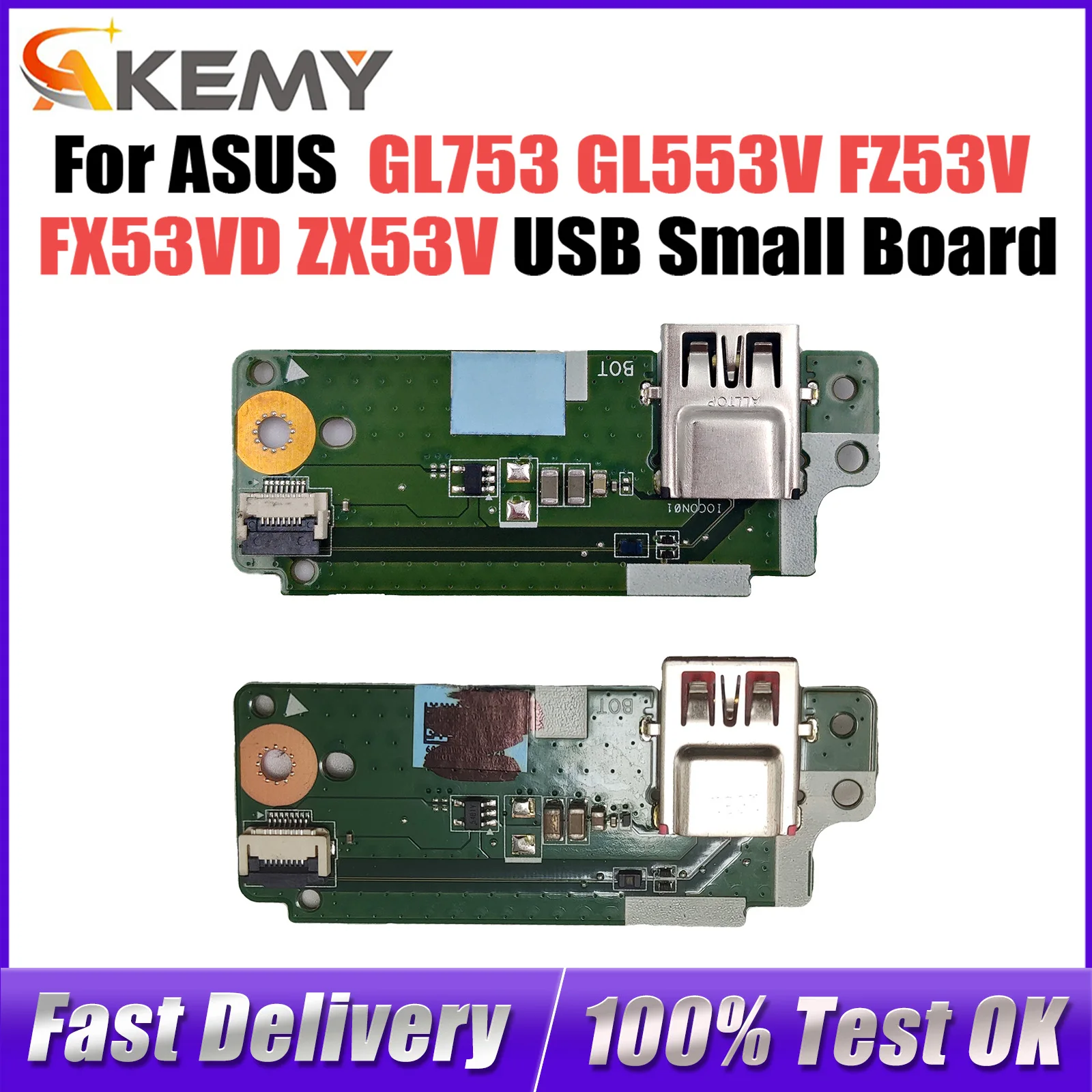 

Original For ASUS ASUS GL753 GL553V FZ53V FX53VD ZX53V USB small board 100% Test ok Fast Ship