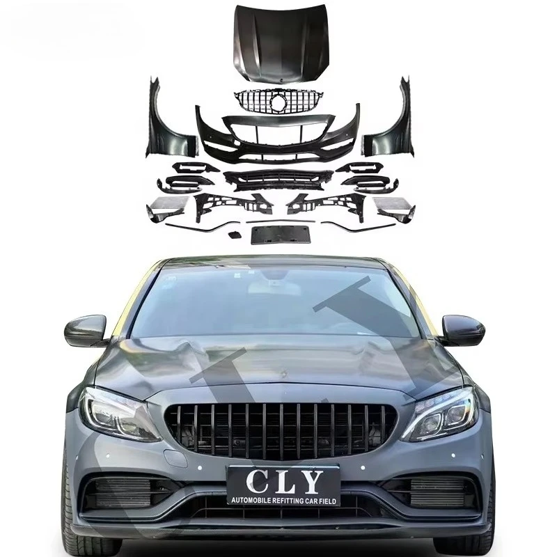 

Комплект кузова CLY 1:1 для класса C W205 C205 Coupe, нормальное обновление C63S 1:1, комплект кузова, крылья 2014-2021