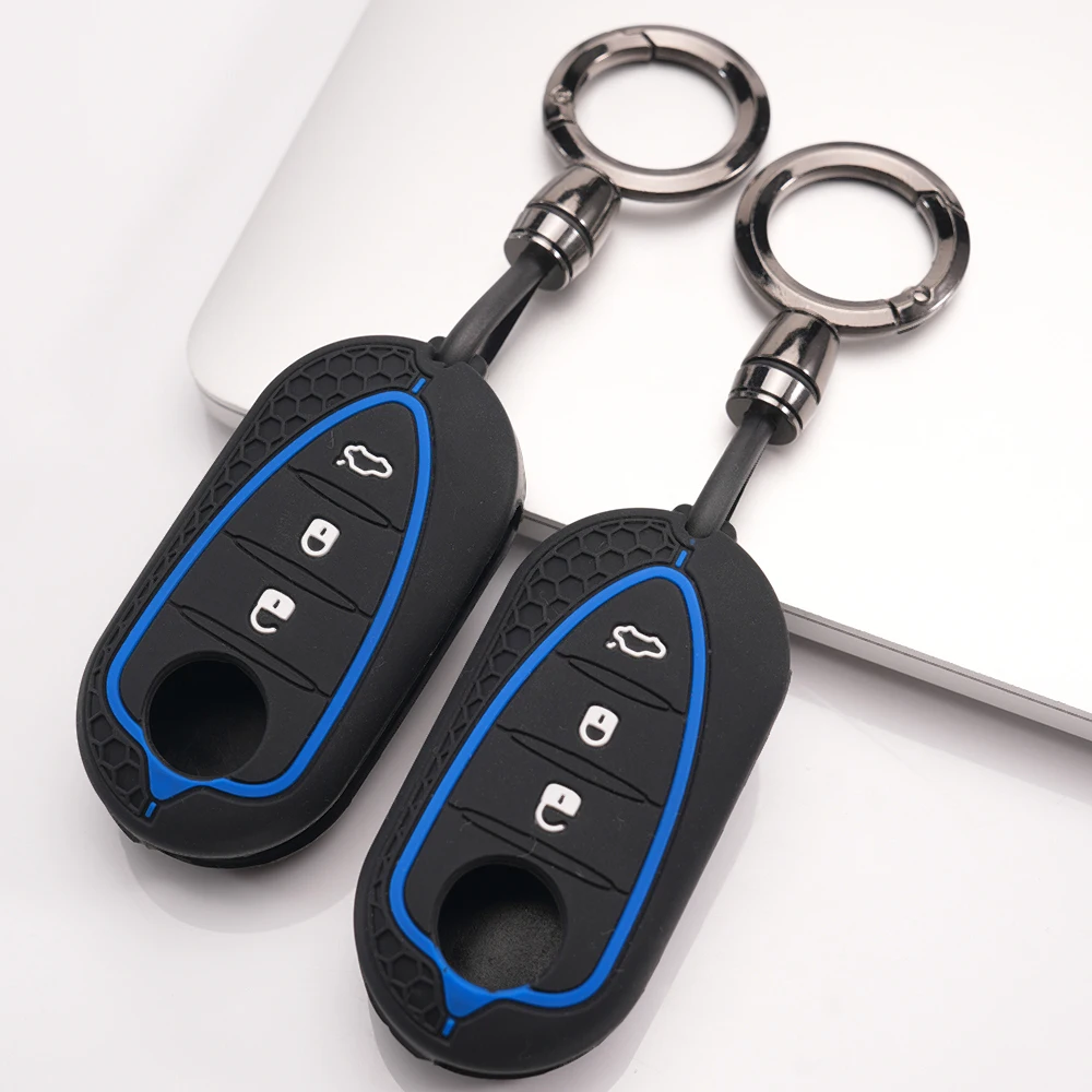 Protective Key Cover With Lanyard For Alfa Romeo Giulietta MiTo 159 Brera Spider Giulia Stelvio GT 147 156 166 4C Tonale Premium