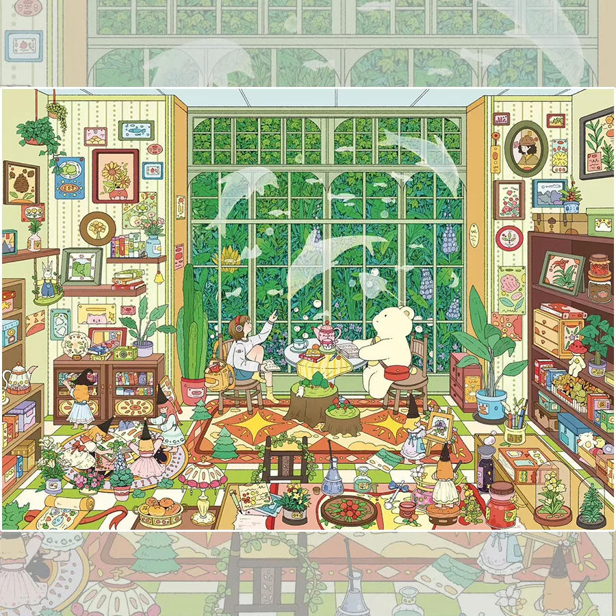 PLUS SIZE Landscape stickers miniature scene collage stress-relieving Landscape stickers