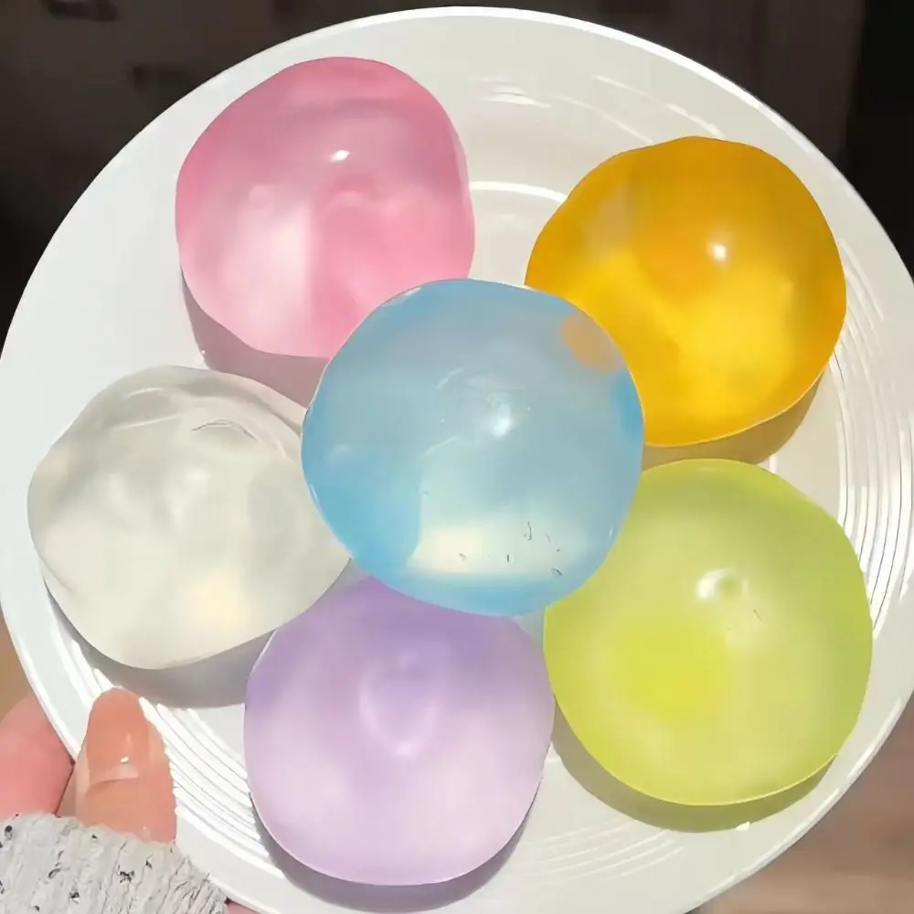 Gift Soft Round Stress Ball Shapeable Stress Relief Squeeze Sensory Fidget Ball Reusable Decompression Pinch Toy For Adults