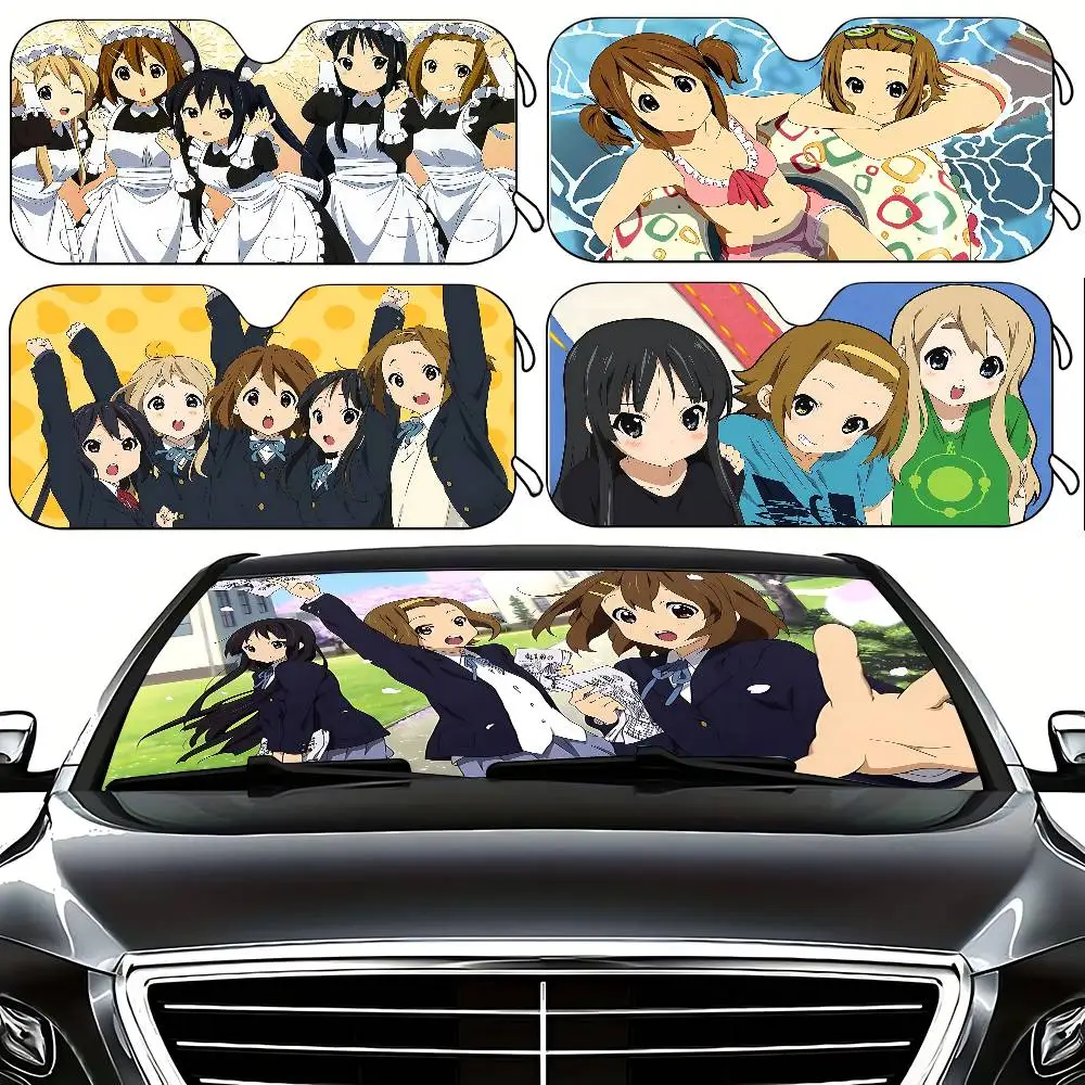 

Аниме K-K-ON! Стильный и модный солнцезащитный экран для лобового стекла, накидка на лобовое стекло автомобиля, шторка-солнцезащита для автомобиля, защитный чехол от солнца для автомобиля