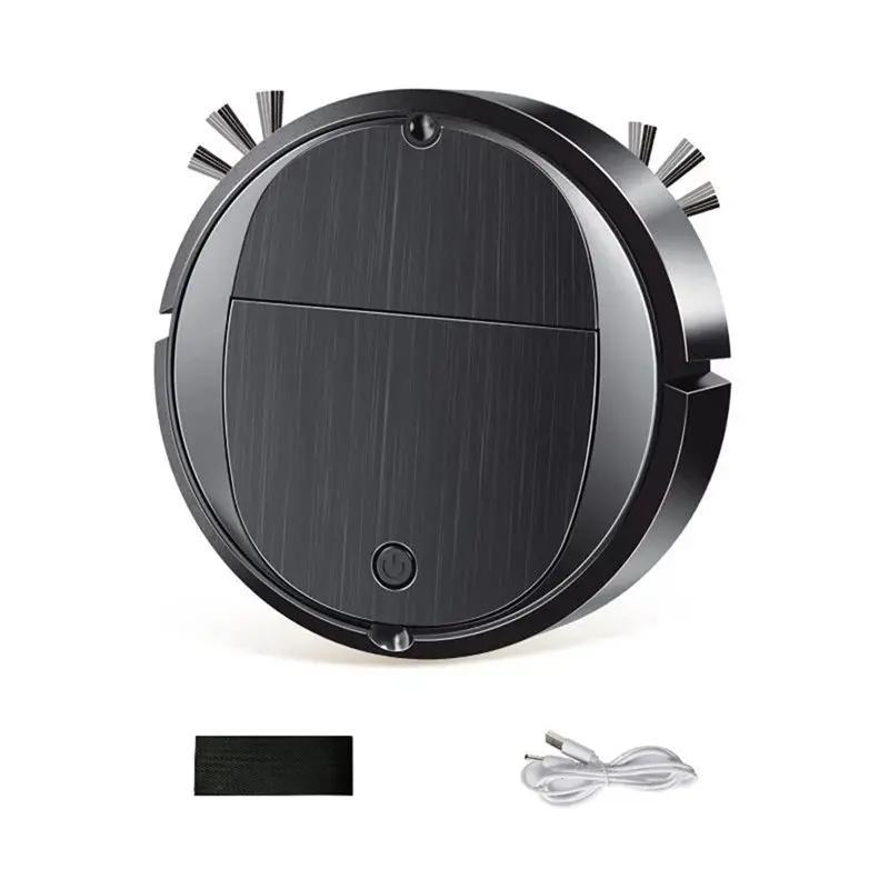 بيع عالمي-مكنسة كهربائية روبوتية منزلية صغيرة محمولة أوتوماتيكية مكانس كهربائية للكنس USB قابلة للشحن آلة كنس الرطب والجاف