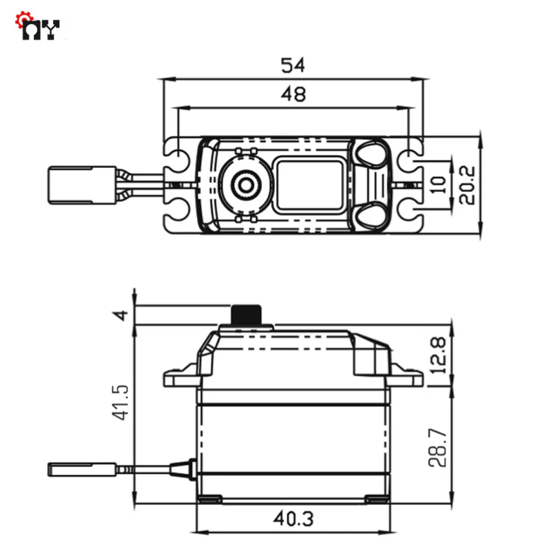 

​MA-1230SG 36KG 6.0V RC Servo - MY Servo Torque w/Standard Gears Heavy Duty Analog RC model Helicopter RC Model Car